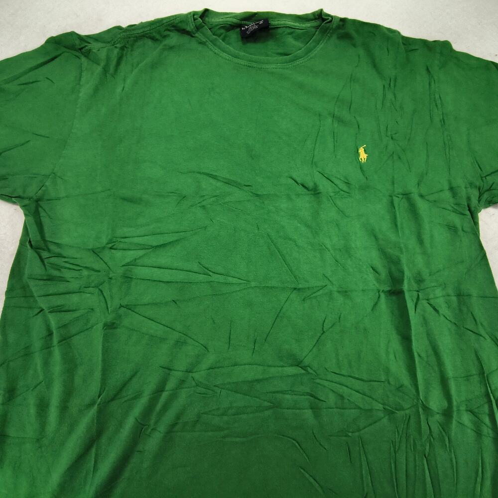 Polo By Ralph Lauren Crew Neck Short Sleeve Shirt Mens Size Medium M Green